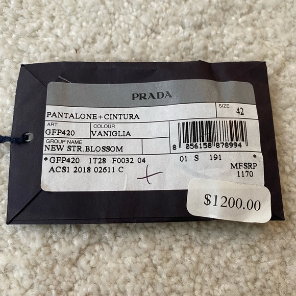 Prada pants NEVER WORN STILL WITH TAG - Picture 3 of 5